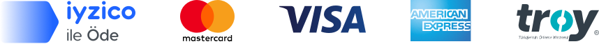 iyzico ile Öde, Mastercard, Visa, American Express ve Troy güvenli ödeme